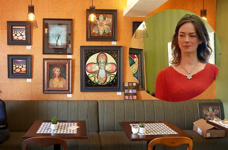 Unique art exhibition in a beautiful café setting in Donegal Town
