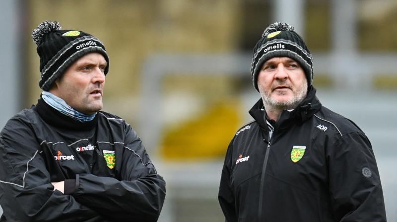 Aidan O'Rourke and Paddy Bradley will take charge of Donegal against Roscommon 