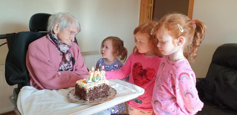 Maggie Maguire celebrates her 106th birthday