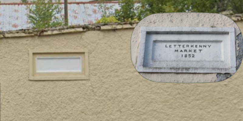 Sign marking Letterkenny corn market to be restored