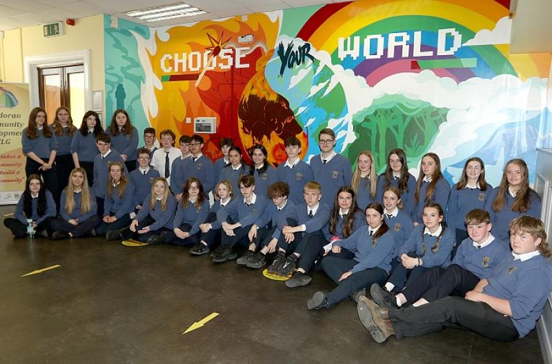 Bundoran TY students create mural on climate crisis 
