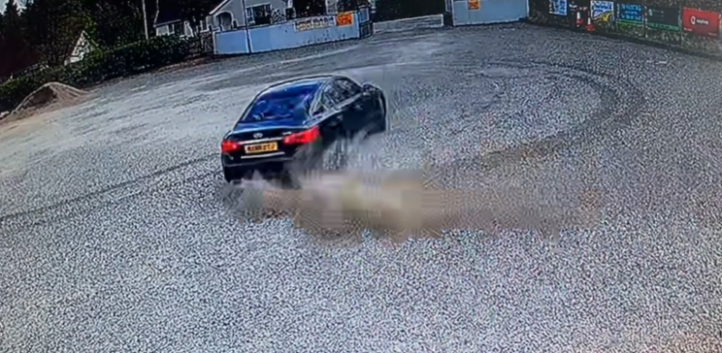 Watch: Naomh Padraig GAA condemn 'stock car vandalising car park' in Lifford