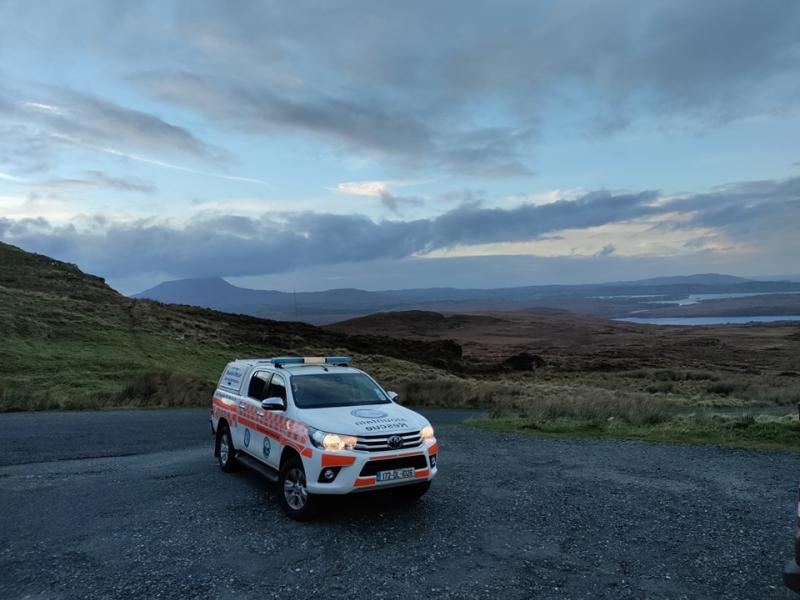 DMRT in action after lower leg injury sustained near Malin Head 