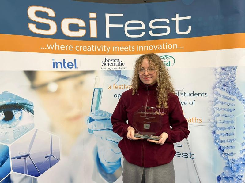 Scifest - AVS student’s research into antimicrobial surfaces bags top prize