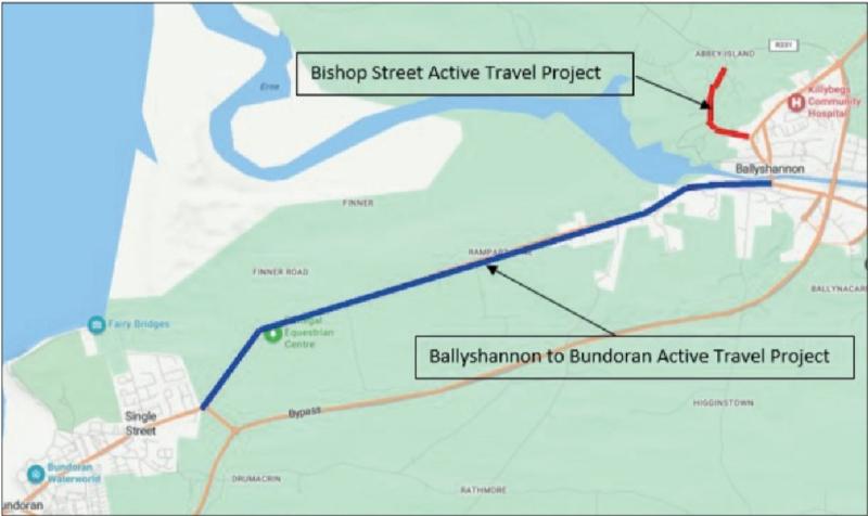 Appeal to Bundoran and Ballyshannon people to view 'Active Travel' proposals