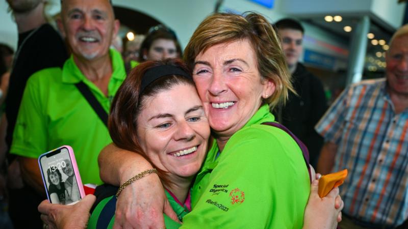 Vicki McGill returns home with a gold medal from World Summer Games