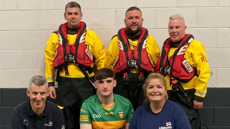 Donegal RNLI volunteers take to pitch at Croke Park