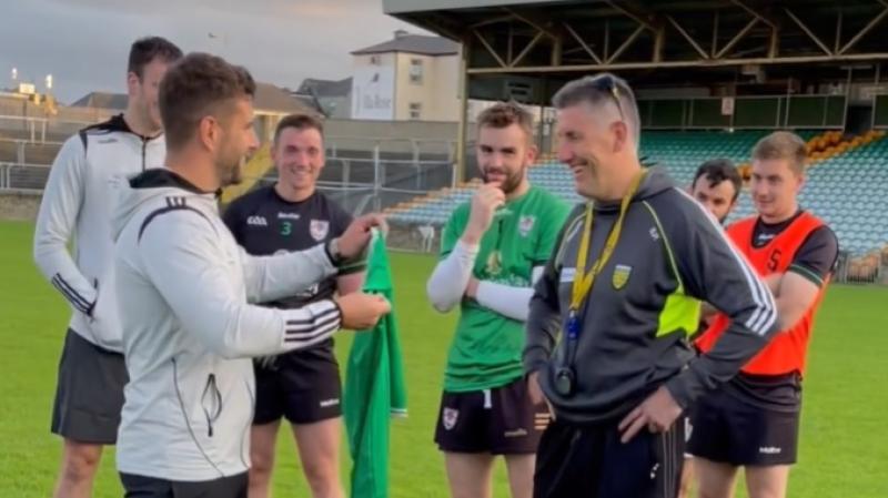 Tiktoker Eric Roberts and Downings panel give Shaun Paul Barrett World Cup gift