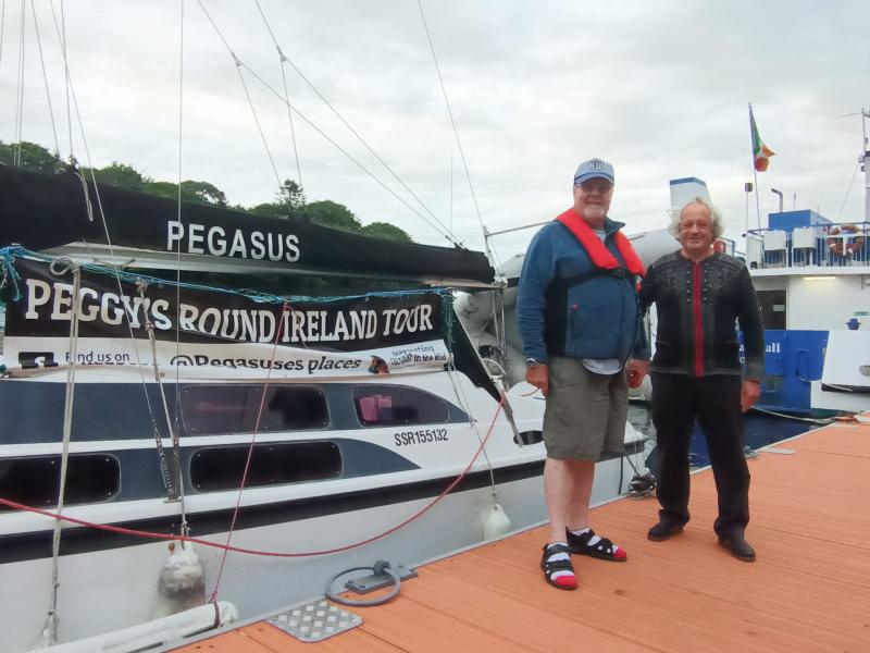 Warm Donegal welcome for Cornish sailor on round Ireland fundraising trip