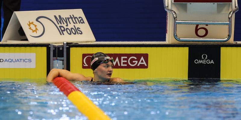 Mona McSharry advances to 50m breaststroke semi-final
