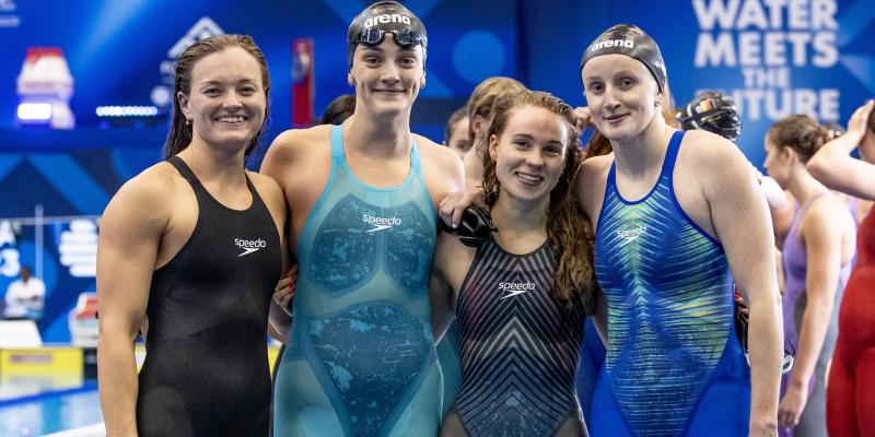 Mona McSharry plays part in another new Irish record