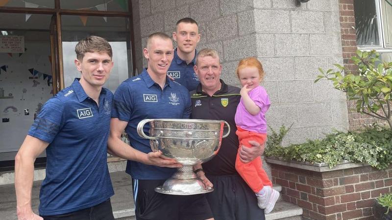Caoimhe meets All-Ireland champs - but tells them Michael Murphy is still the best