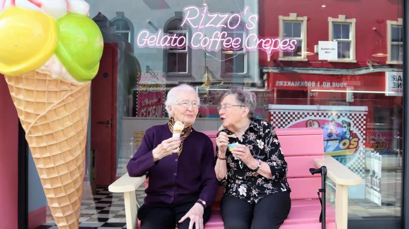 Sister Florence Hutchinson and Patricia Brennan's photo perfect moment in Bundoran