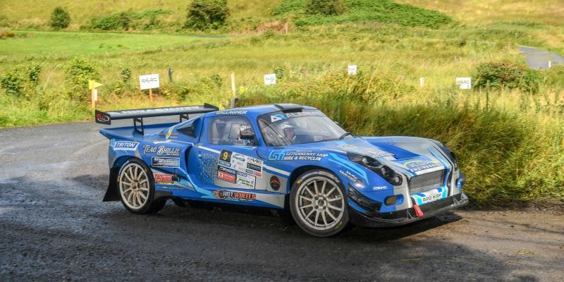 Kevin Gallagher is leading modified driver at ALMC Rally 
