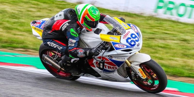 Double podium at Thruxton for 'Smiling Assassin' Rhys Irwin