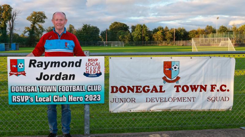 Donegal Town FC's Raymond Jordan 'shocked and delighted' to be voted Local Club Hero