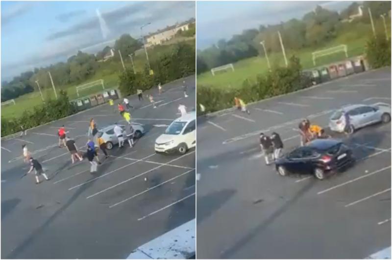 NATIONAL: Car slams into group in Galway carpark amid mass brawl as terrifying video emerges 