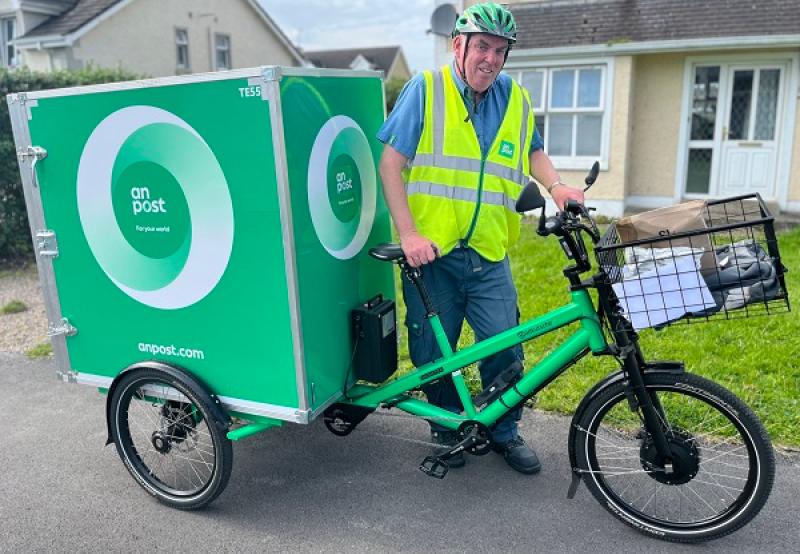 Donegal first with Bundoran postie’s new E-Trike pedal power 
