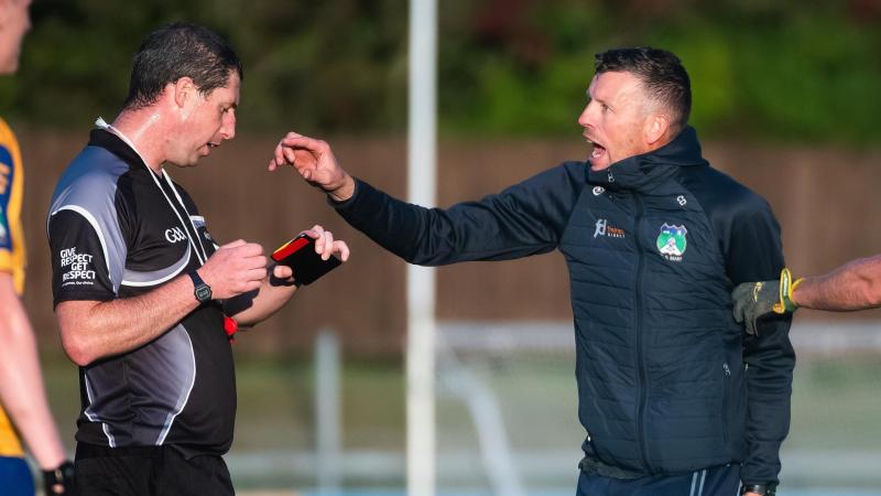 Burt boss Ciaran Dowds shocked at amount of injury time in Naomh Muire draw  