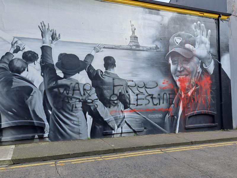 National: Joe Biden mural located in Ireland vandalised