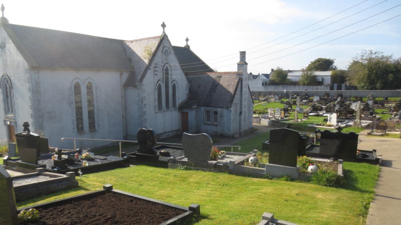 Theft of a memorial plaque and wreath from a graveyard in Castlefin