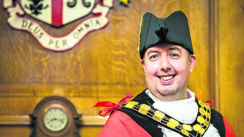 Troy Gallagher, Mayor of Islington, receives the Freedom of London