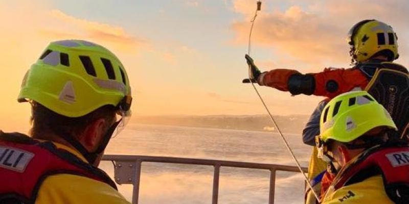 Four fishermen rescued after boat sinks on Lough Foyle