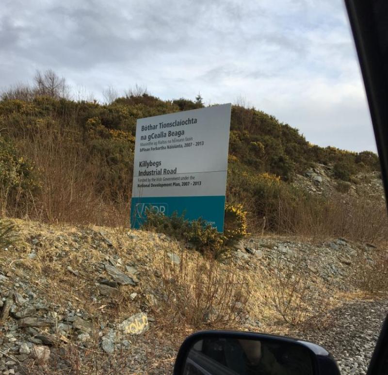 Killybegs Industrial Road name change to Glenlee Pass instituted by Donegal MD 