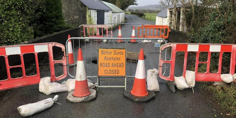 Letterkenny-Trentagh road closed after hole opens on surface