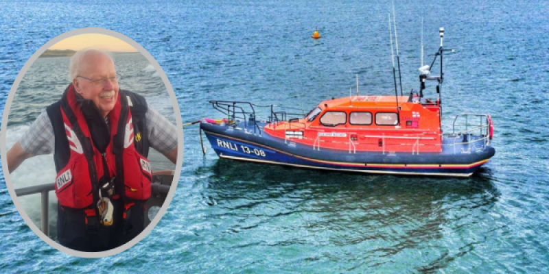 Lough Swilly lifeboat' John McCarter hangs up his pager