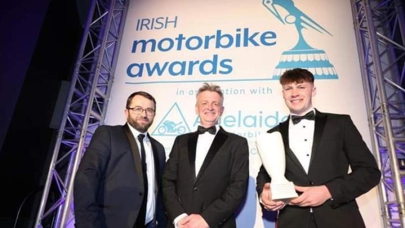 Outstanding Achievement Award for Richard Kerr at the Irish Motorbike Awards