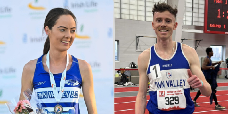 Impressive indoor openers for Roisin Flanagan and Oisin Ó Gailín 