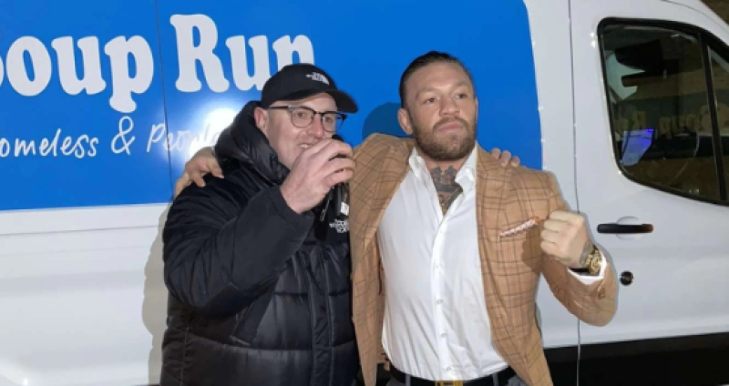 National: Conor McGregor makes good on promise of new van for Dublin soup kitchen 