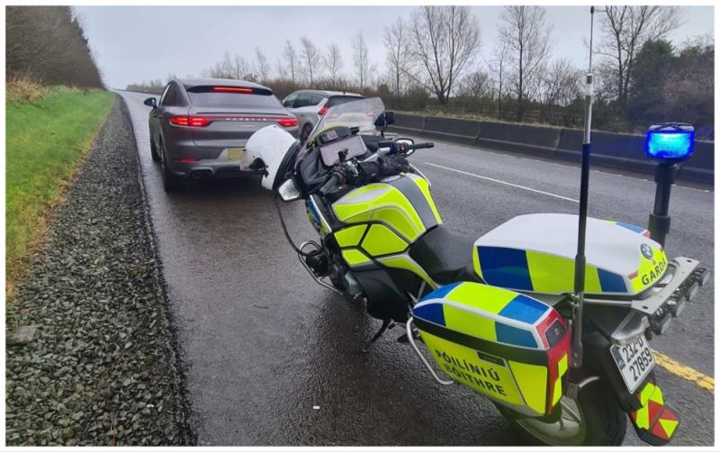 National: Gardaí arrest speeding Porsche driver on busy motorway following cocaine positive test
