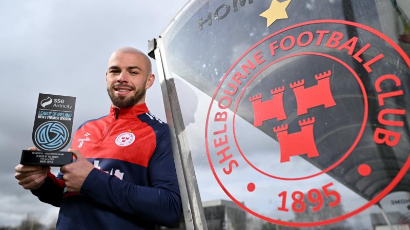 Shelbourne skipper Mark Coyle picks up Premier Division Player of Month award