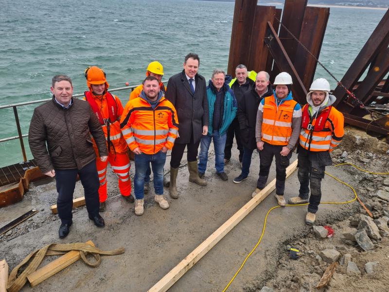 €1.425 million repair works at Portsalon Pier to finish in April