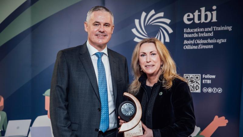 Success for Donegal ETB's Dr Niall Muldoon and Errigal College at national event