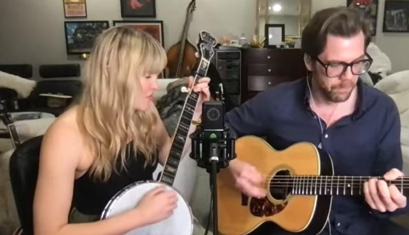 Glen Campbell's daughter Ashley and guitarist Thor Jensen in Kilcar concert