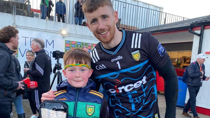 Shaun Patton makes young Donegal supporter's day at Celtic Park 