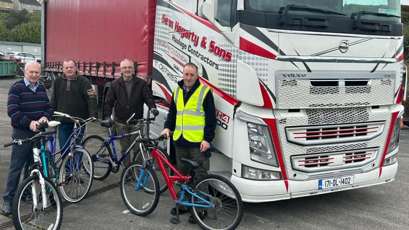 Letterkenny Rotary Club collect bikes for their annual School Bikes Africa appeal