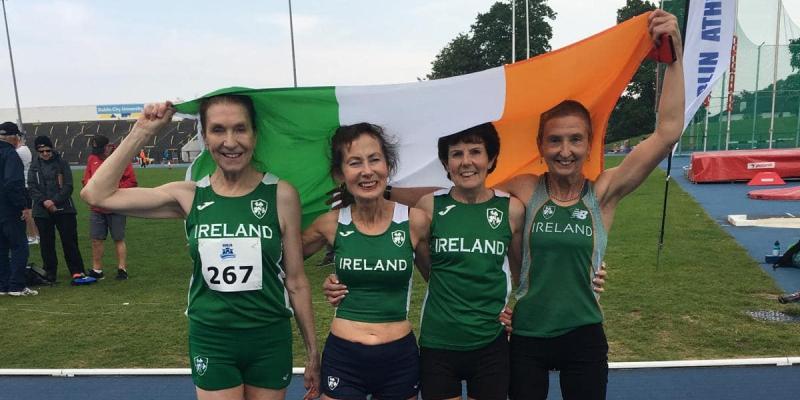 Noreen Bonner helps Ireland W65 800m relay team to set world record