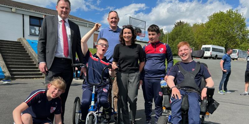 St Bernadette's Special School presented with new mobility trike