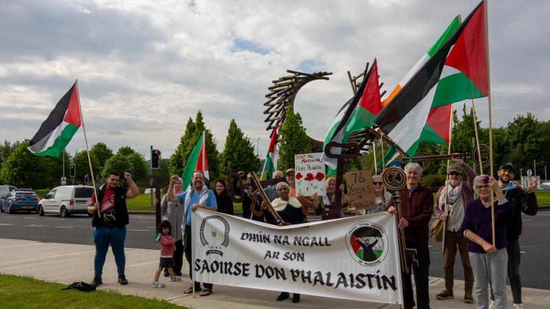 Donegal branch of Ireland Palestine Solidarity Campaign gather on Nakba anniversary