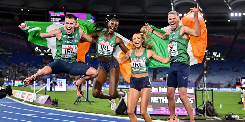 Chris O'Donnell wins magical European gold with Ireland mixed 4x400m relay in Rome