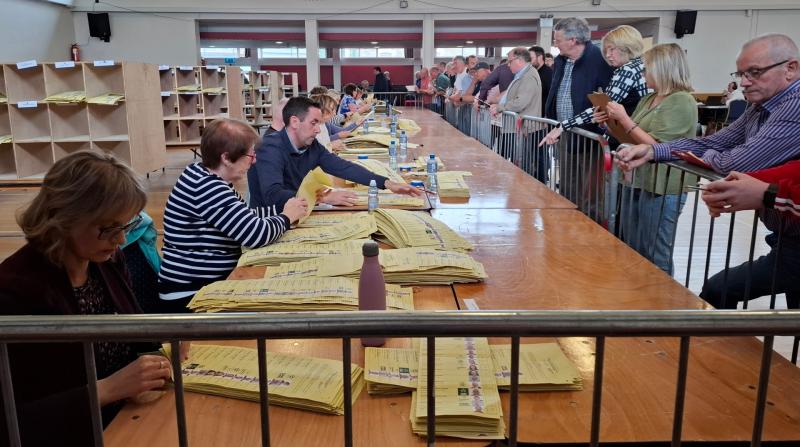 Local Elections: Separation of votes complete at Donegal Town count centre
