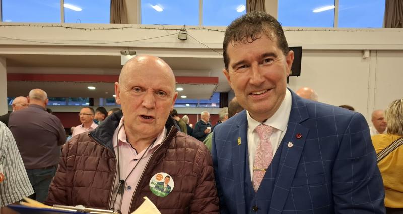 Micheal Naughton has been elected to Donegal LEA, retaining his seat and topping the poll