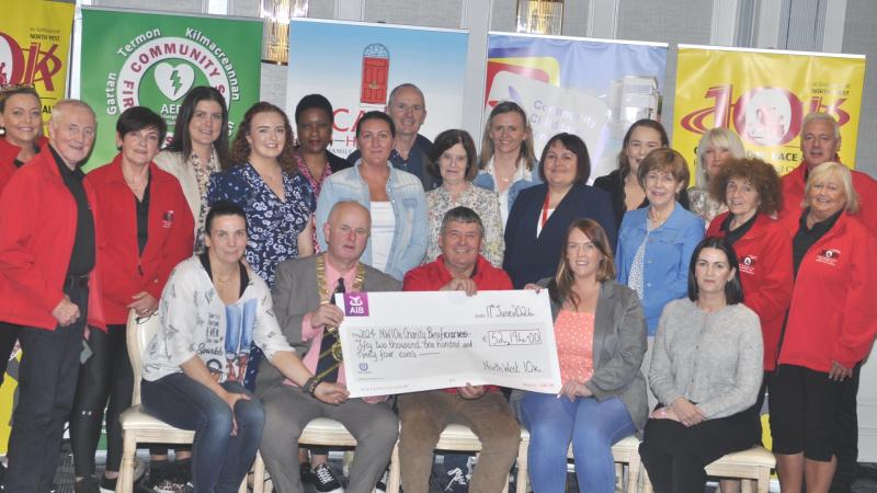 North West 10k Committee presents €52,192 between three local charities 