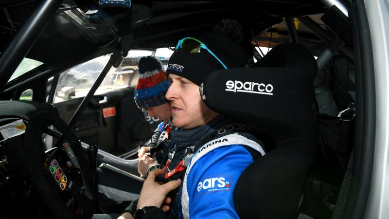 Matt Edwards looking to keep the pace up at Donegal International Rally 