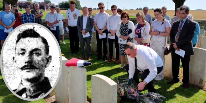 Grave of Donegal soldier formally identified in France over 100 years after death