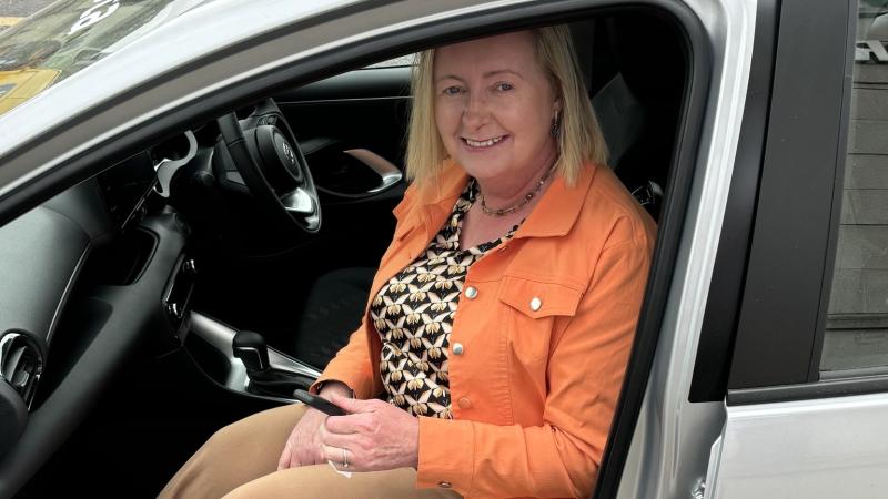Ballybofey & Stranorlar Credit Union prize-winner was just about to change old car